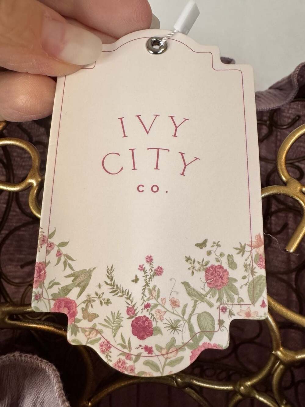 Ivy City Co. Mini Petra Long Sleeve Nightgown in Purple Size 13/14 NWT - Picture 9 of 9